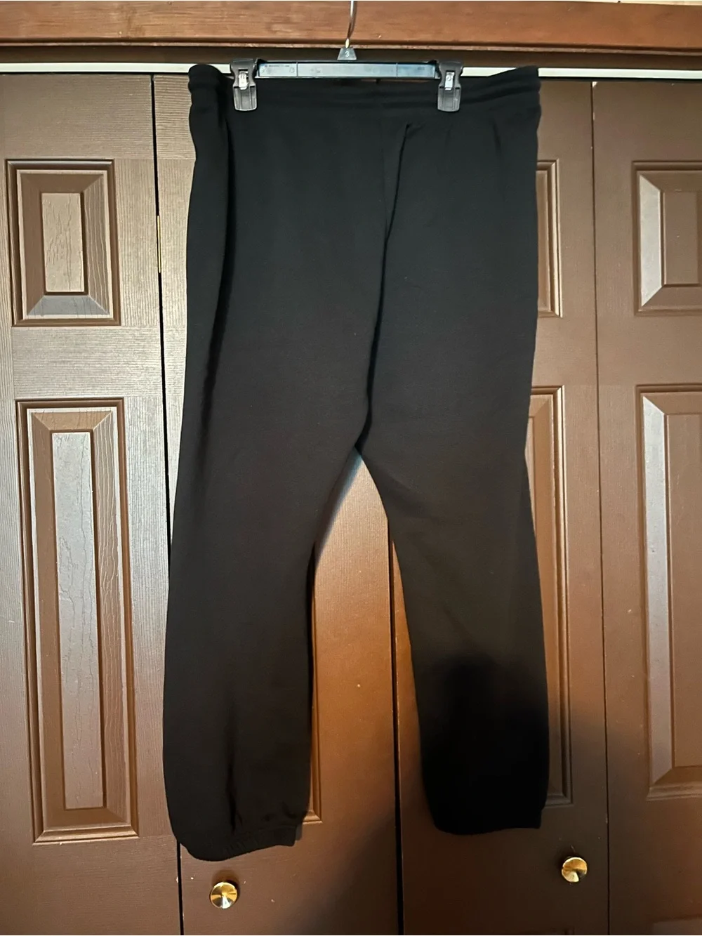Von Dutch Black Sweatpants with Bold White Logo - Picture 3 of 3